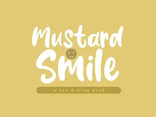 Mustard Smile font