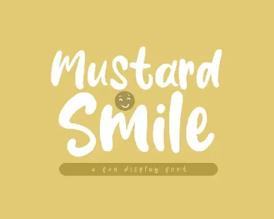 Mustard Smile font