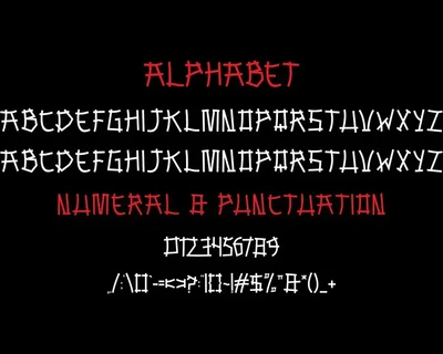 Japane Font - A Japanese Style Font