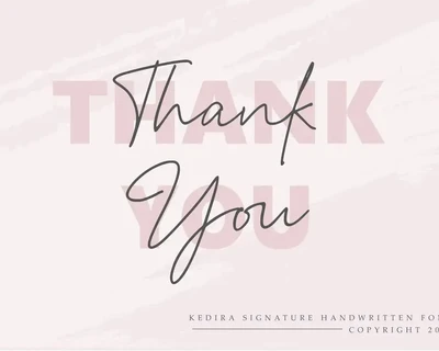Kedira Signature font
