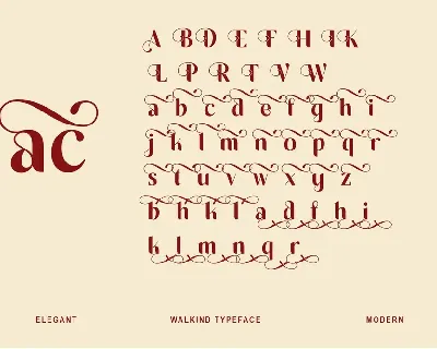 Walkind font