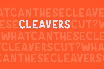 Cleavers font