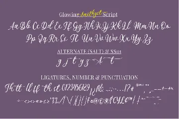 Glowing Amethyst - A Duo Font