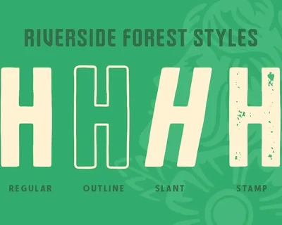 Riverside Forest font