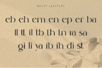 Drallen Modern Ligature Serif Font