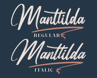 Manttilda Brush Signature font