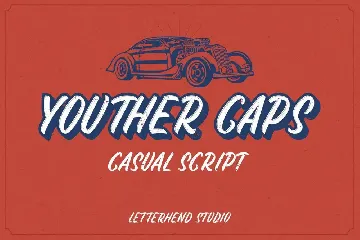 Youther Brush - Layered Font Duo