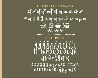 Amantaria Beauty Handwritten font