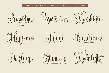 Maheera Brights - A Calligraphy Font