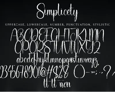 Simplicety font