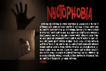 Nyctophobia font