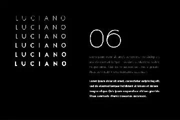 Luciano Display Typeface font