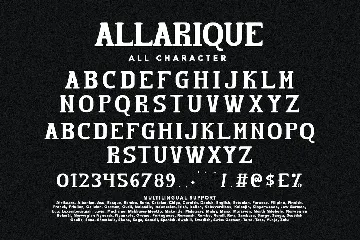 Allarique Medieval Serif Typeface font