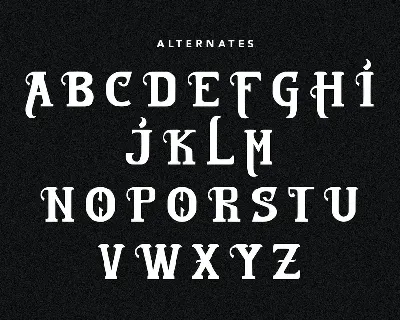 Allarique Medieval Serif Typeface font