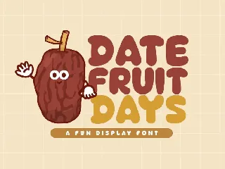 Date Fruit Days font