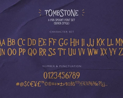 Tombstone font