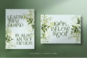 The Moot Jungle Nature Typeface font