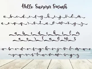 Hello Summer font