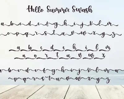 Hello Summer font