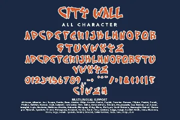 City Wall font