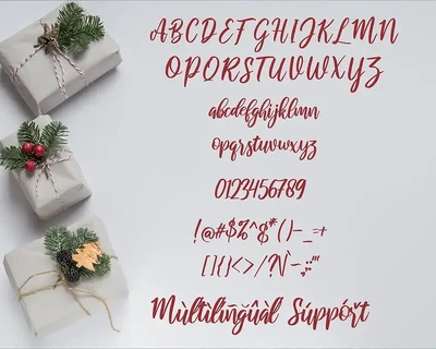 Christmas Alphabells - Handwritten Font