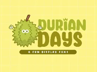 Durian Days font