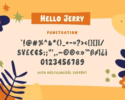 Hello Jerry - Playful Bold Font