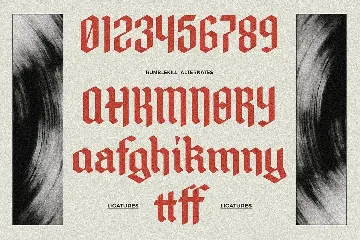 Rumblekill - Rounded Blackletter font