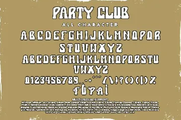 Party Club font