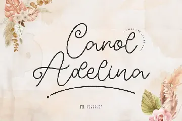 Carol Adelina | A Monoline Script Font