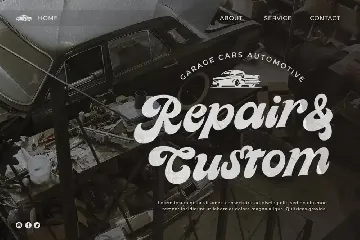 East Garage - Retro 90's Typeface font