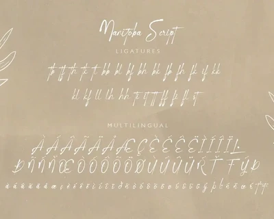 Manitoba Script font