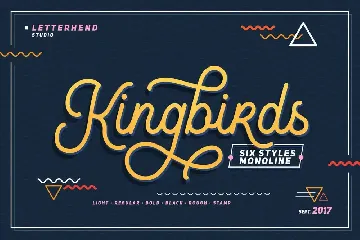 Kingbirds font