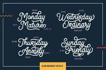 Kingbirds font