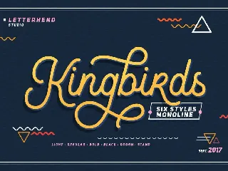 Kingbirds font