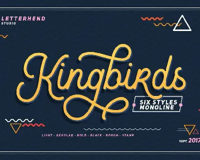 Kingbirds font