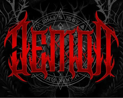 Goreten Vintage Metal Horror Font