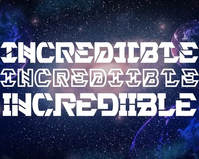 Incrediible - Futuristic Font