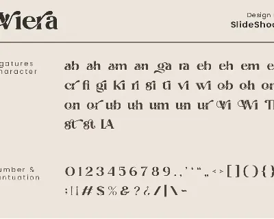 Viera Modern Retro serif font