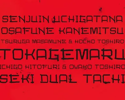 Magatama font