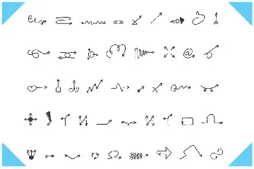 Hand Drawn Arrows Font