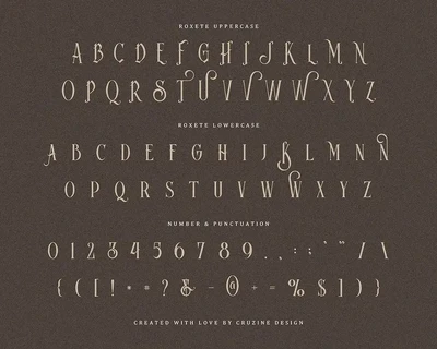 Roxete Vintage Serif Font