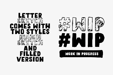 Letter Sketch Typeface font