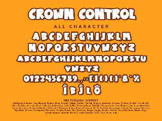 Crown Control font