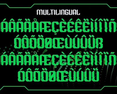 Digital Caliper - Futuristic Typeface font