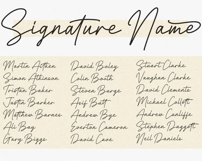 Richard Signatera Signature Script font