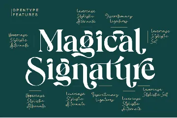 Magical Signature Font Duo