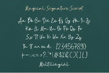 Magical Signature Font Duo