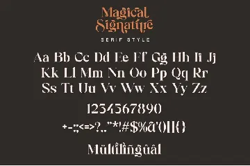 Magical Signature Font Duo