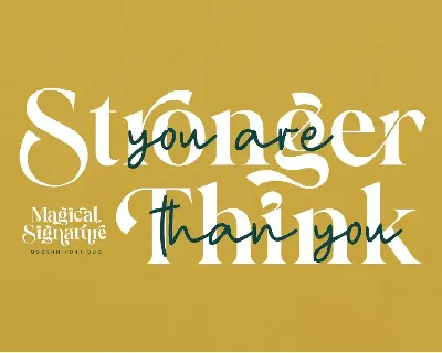 Magical Signature Font Duo